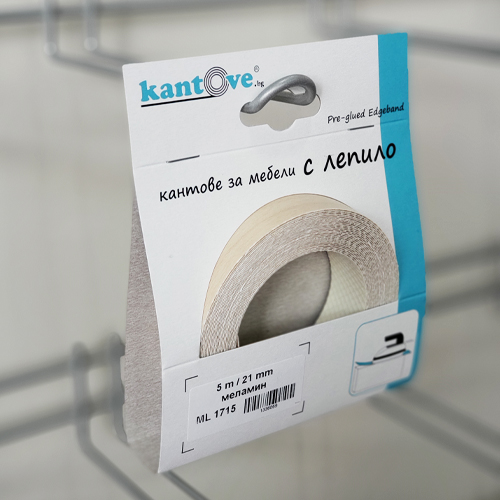 21mm pre-glued Melamine edge band ML 1715 Birch 5m | kantove.bg